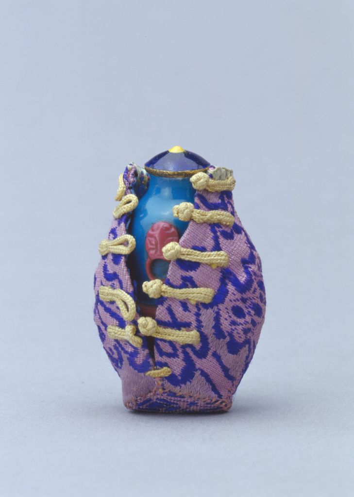 图片[2]-Blue set cowpea red glass lined snuff bottle-China Archive